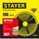 STAYER Optima, 190 x 30/20 мм, 36Т, оптимальный рез, пильный диск по дереву (3681-190-30-36)
