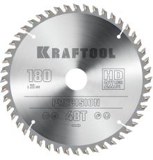 KRAFTOOL Precision, 180 х 20 мм, 48Т, пильный диск по дереву (36952-180-20)