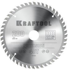 KRAFTOOL Precision, 200 х 30 мм, 48Т, пильный диск по дереву (36952-200-30)