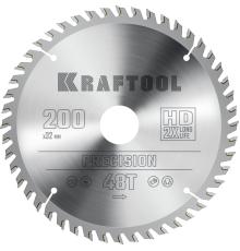 KRAFTOOL Precision, 200 х 32 мм, 48Т, пильный диск по дереву (36952-200-32)