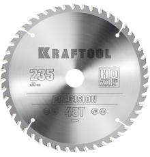 KRAFTOOL Precision, 235 х 30 мм, 48Т, пильный диск по дереву (36952-235-30)