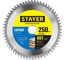 STAYER Expert, 250 x 32/30 мм, 60Т, точный рез, пильный диск по дереву (3682-250-32-60)