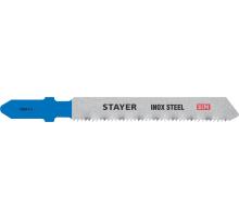 STAYER T118AF, T-хвост., Bi-Metal, по металлу толщиной 1.5-3 мм, шаг зуба 1.4 мм, раб. длина 50 мм, 2 шт, полотна для лобзика (15994-1.4)