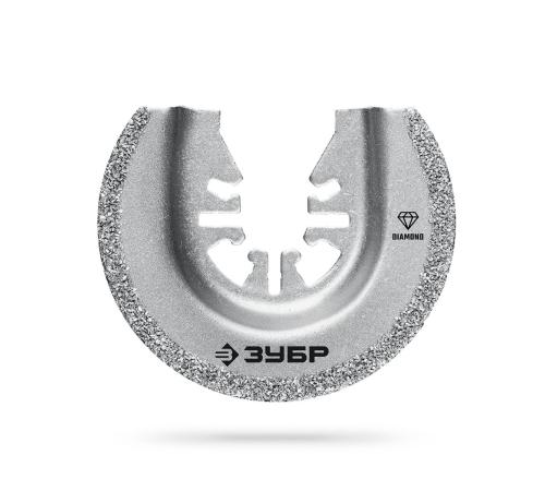 ЗУБР DIAMOND 65x2.0 мм полотно пильное с алмазным зерном Р50: керамика, бетон, кирпич, UniLock (15554-65)