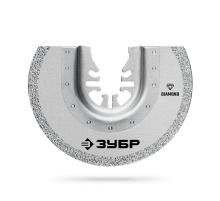 ЗУБР DIAMOND 85x2.0 мм полотно пильное с алмазным зерном Р50: керамика, бетон, кирпич, UniLock (15554-85)