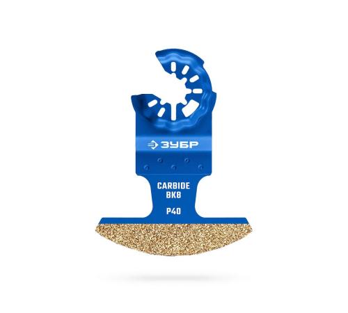 ЗУБР CARBIDE ВК8 Р40, 70x2.6 мм полотно с твердосплавной крошкой: керамика, кирпич, пенобетон, StarQuick (15581-70-2.6)