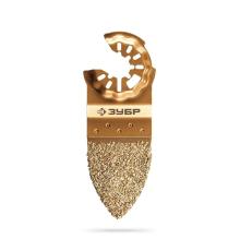ЗУБР CARBIDE ВК8 Р40, 35x42 мм полотно дельтовидное с твердосплавной крошкой: керамика, кирпич, пенобетон, StarQuick (15582-P40)