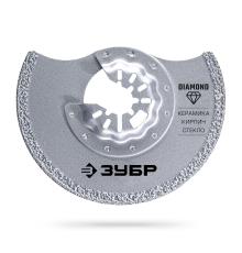 ЗУБР DIAMOND 85x2.2 мм полотно дисковое с алмазным зерном Р40: керамика, мрамор, стекло, кирпич, StarQuick (15584-85)