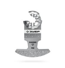 ЗУБР DIAMOND 70x1.6 мм полотно с алмазным зерном Р60: керамика, мрамор, стекло, кирпич, StarQuick (15585-70-1.6)
