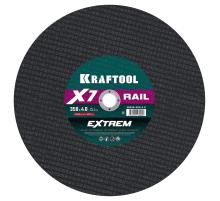 KRAFTOOL X7-EXTREM RAIL 350x4.0 / 25.4 мм по Ж/Д рельсам отрезной диск для бензореза (36258-350-4.0)