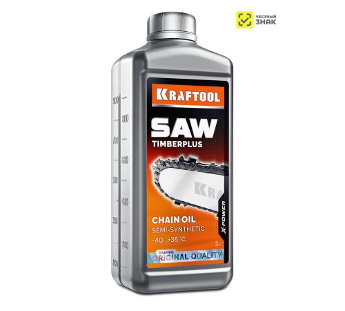 KRAFTOOL TimberPlus, 1 л, цепное полусинтетическое масло для бензо и электропил (41521-1)