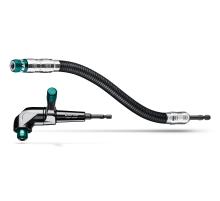 KRAFTOOL RIGHT ANGLE SET, 2 шт, 140 мм, 425 мм, набор: угловая ударная насадка + гибкий ударный адаптер (26778)