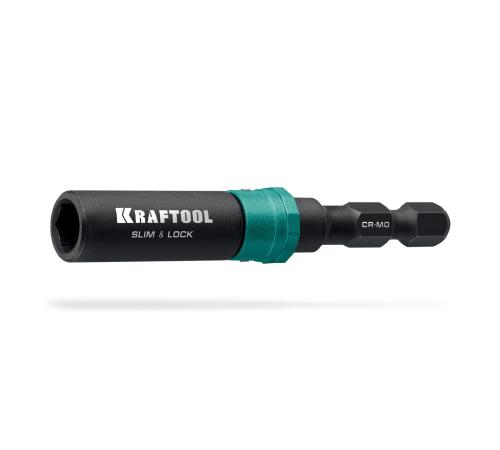 KRAFTOOL SLIM & LOCK, 68 мм, быстросъемный ударный адаптер для шуруповертов (26783-68)