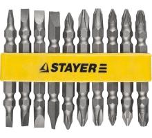 STAYER 10 шт, набор двусторонних бит (2605-H10)