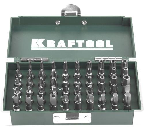 KRAFTOOL X-Drive, 50 шт, набор кованых торсионных бит (26065-H50)