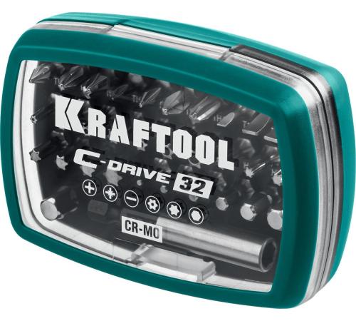 KRAFTOOL C-Drive 32, 32шт, набор многофункциональных бит (26067-H32)