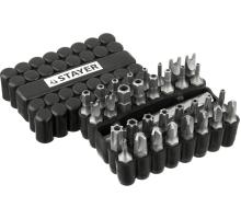 STAYER 33 шт, набор специальных бит с магнитным адаптером (26084-H33)