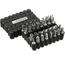 STAYER 33 шт, набор специальных бит с магнитным адаптером (26084-H33)
