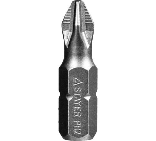 STAYER ProFix PH2 25 мм, 10 шт, набор бит, Professional (26201-2-25-10)