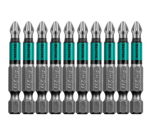 KRAFTOOL Optimum, PH2, 50 мм, 10 шт, биты (26122-2-50-10)