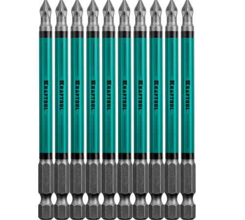 KRAFTOOL Optimum PZ2, 100 мм, 10 шт, биты (26124-2-100-10)
