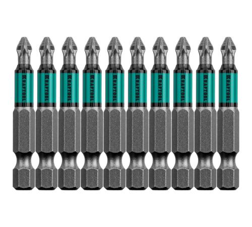 KRAFTOOL Optimum PZ2, 50 мм, 10 шт, биты (26124-2-50-10)