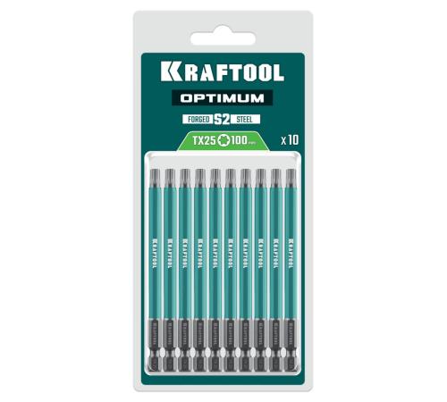 KRAFTOOL OPTIMUM TX 25, 100 мм, 10 шт, биты (26126-25-100-S10)