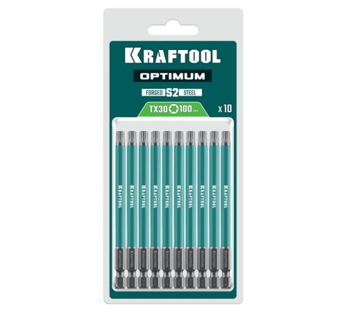 KRAFTOOL OPTIMUM TX 30, 100 мм, 10 шт, биты (26126-30-100-S10)