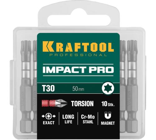 KRAFTOOL Impact TX30, 50 мм, 10 шт, ударные биты (26195-30-50-S10)