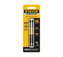 STAYER HERCULES, PZ2, 100 мм, 2 шт, торсионные биты (26233-2-100-2)