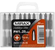 MIRAX PH1, 25 мм, 20 шт, биты (26251-1-25-20)