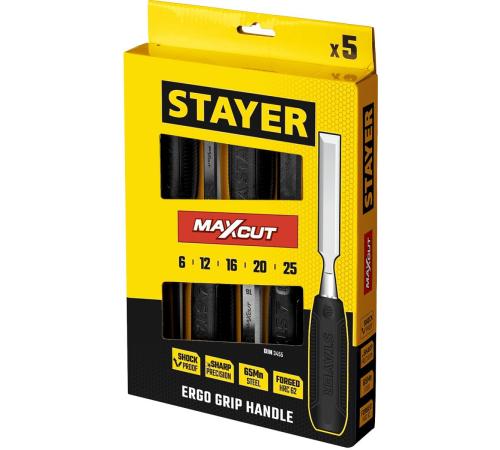 STAYER Max-Cut, 5 предм., набор стамесок (1820-H5)