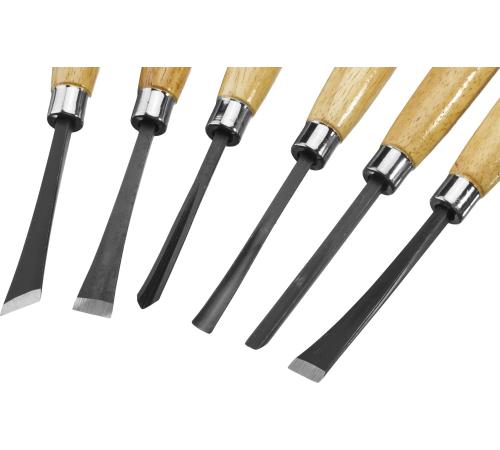 STAYER MaxCut 6 предм, набор фигурных стамесок-резцов по дереву (1832-H6)