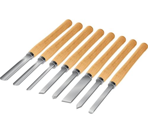 STAYER Wood Master, 8 предм., набор ручных резцов по дереву, Professional (1836)