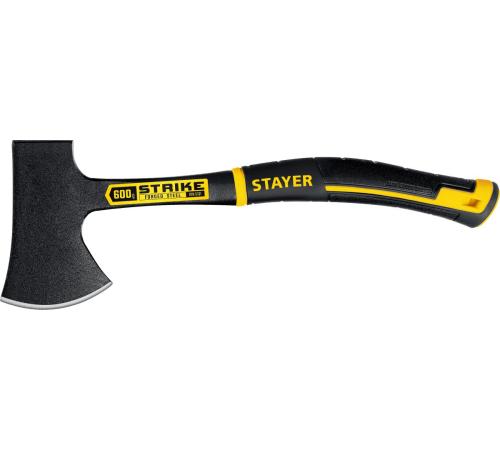 STAYER STRIKE, 600/850 г, 330 мм, цельнометаллический топор, Professional (2065-06)