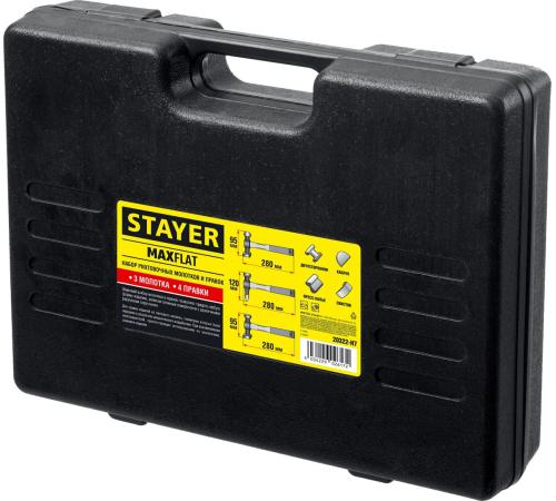 STAYER MaxFlat, 7 шт, набор рихтовочных молотков и правок (20322-H7)
