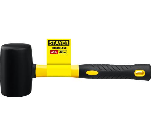 STAYER 680 г, чёрная, резиновая киянка, Professional (2054-75)