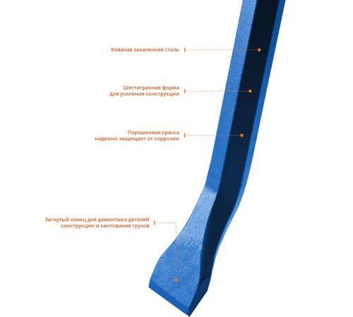 ЗУБР Титан, 1200 мм, монтажный лом, Профессионал (21803-120)