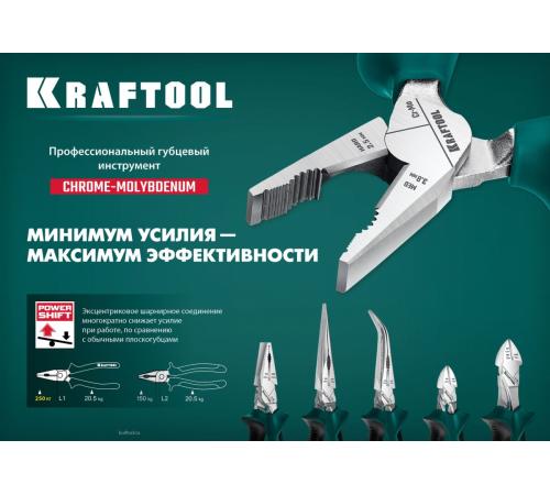KRAFTOOL 200 мм, изогнутые тонкогубцы (22011-4-20)