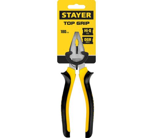 STAYER TOPGrip, 180 мм, комбинированные плоскогубцы (2205-1-18)