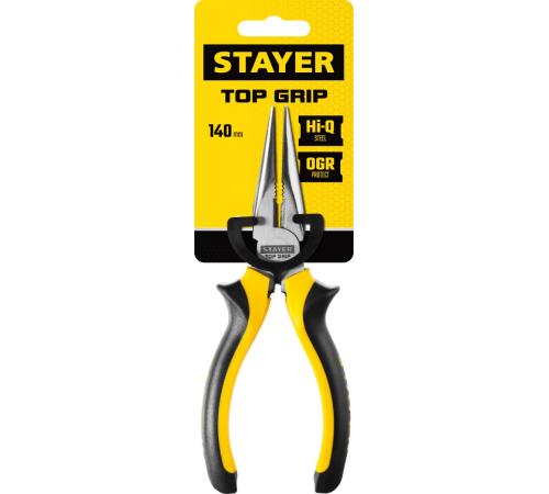 STAYER TOPGrip, 160 мм, тонкогубцы (2205-3-16)