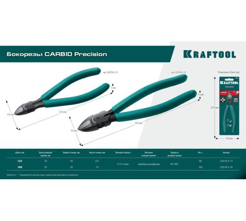KRAFTOOL KarbMax, 125 мм, бокорезы твердосплавные (22018-5-13)