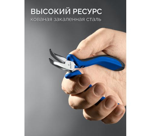 ЗУБР 120 мм, мини тонкогубы изогнутые, Профессионал (22170-4)