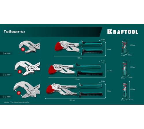 KRAFTOOL Vise-Wrench сменные защитные накладки на губки, для клещей 180 мм, набор из 3-х пар (22066-S3)