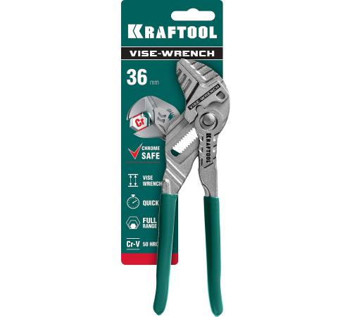KRAFTOOL Vise-Wrench, 180 мм, клещи переставные-гаечный ключ (22063)