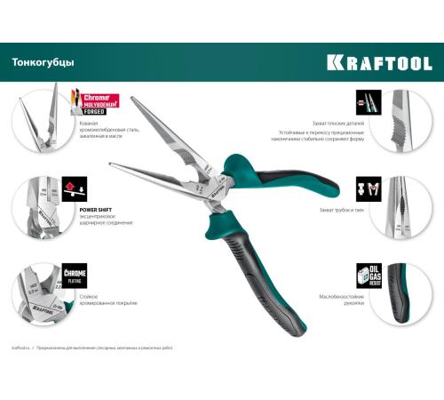 KRAFTOOL 4 предм., набор губцевого инструмента (22012)