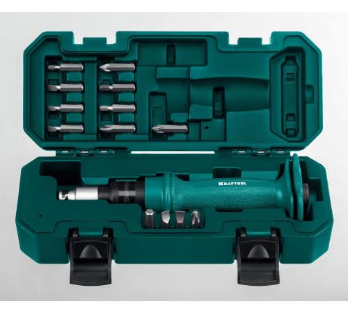 KRAFTOOL ID-15, 15 предм., ударно-поворотная отвертка (25550-Н10)