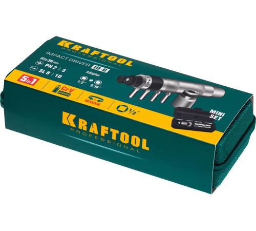 KRAFTOOL ID-6, 6 предм., ударно-поворотная отвертка (25555)