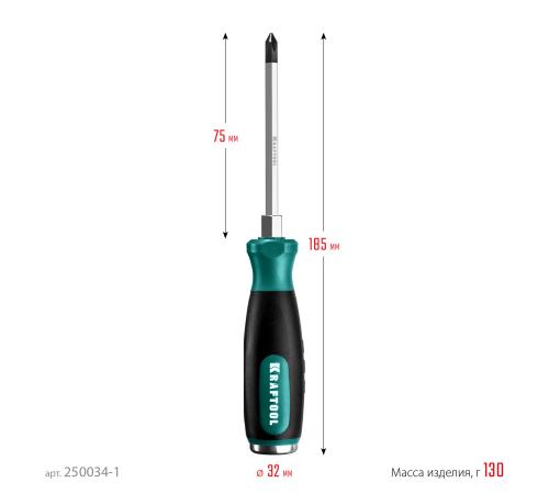KRAFTOOL Impact PH1, ударная отвертка (250034-1)
