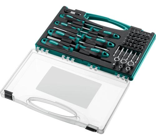 KRAFTOOL X-Drive 50, 50 предм., набор отверток и насадок (25815)